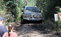 Iceman works through the muddy Telegraph Track